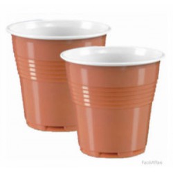 100 BICCHIERI DI PLASTICA DA 80CC BICOLORE