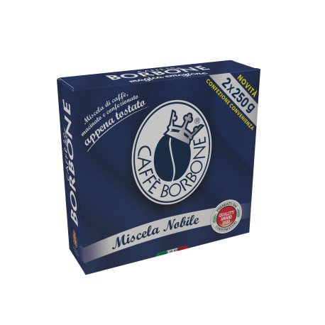 2X250g Borbone Blu Macinato